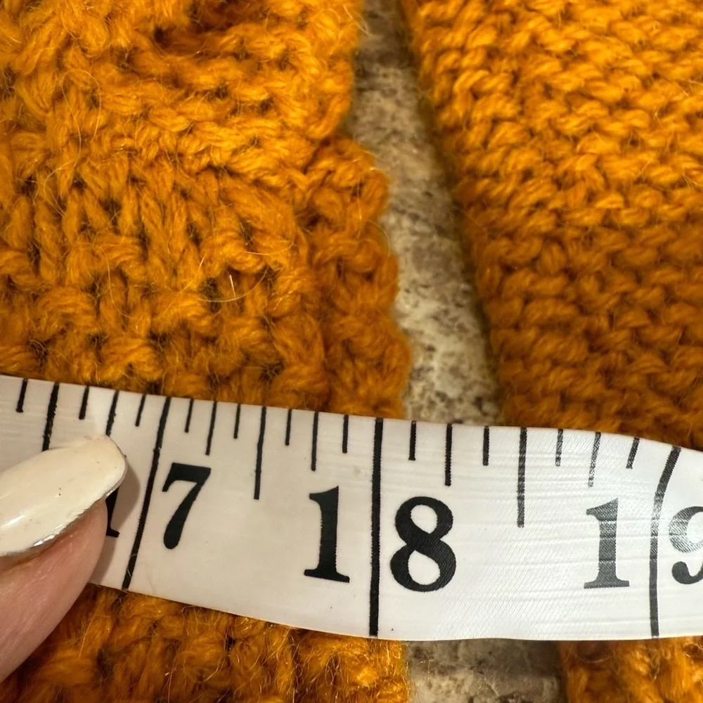 J. Crew Mustard Cable Knit Sweater